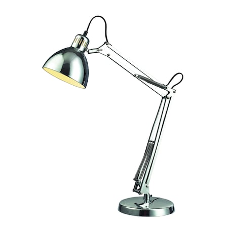 Ingelside 26'' High 1-Light Desk Lamp - Chrome